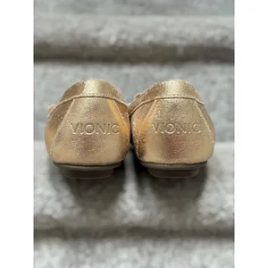 Vionic Debbie Metallic Loafers Women's 7.5 Rose Gold Comfort Orthotic Flats Chic thumbnail 5