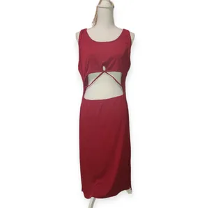 Hollow Out Twist Front Bodycon Dress thumbnail 2