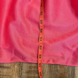 Vintage 70s Maxi Babydoll Slip Dress M Nylon Tiered Coral Nightgown Coquette thumbnail 11