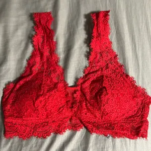 Aerie Red Lace Bralette Size M thumbnail 1