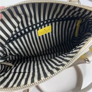 Kate Spade Blake Hudson Street Leather Satchel Crossbody Bag Limonium Yellow thumbnail 10