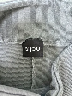 Women's Bijou Ribbed Bike Shorts Grey Size M thumbnail 3
