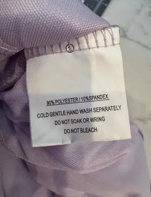 NWOT Hello Molly Pastel Purple Bodycon Ruffle Mini Dress Polka Dot Mesh M thumbnail 10
