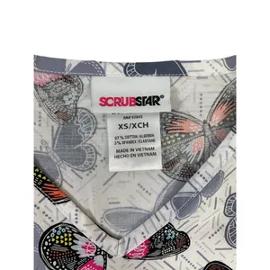 Scrubstar Women's Butterflies Scrub Top thumbnail 3