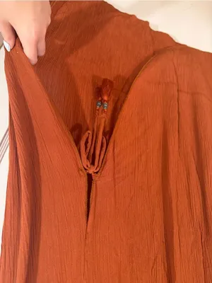 BECCA Strapless Maxi Coverup in Rust Orange​ thumbnail 2