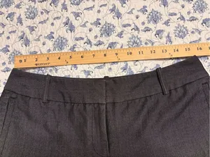 Worthington Petites women’s 10P charcoal Gray Wide Leg Trousers Dress Pants thumbnail 7