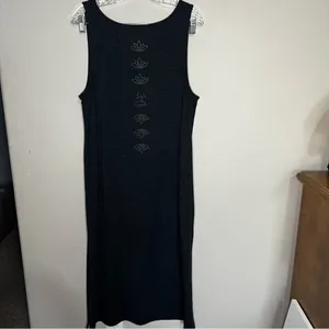 Life is Good Heathered Gray Sleeveless Lotus Maxi T-shirt Dress‎ thumbnail 8