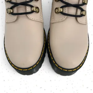 Dr. Martens Leona Boots Vintage Taupe Cream Lace Up Platform Heels Fall Size 7 thumbnail 8