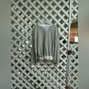 Free people Classic Striped Oversized Crewneck thumbnail 5