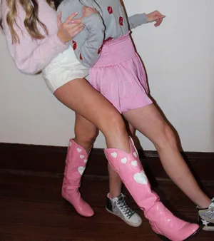 Pink Heart Cowgirl Boots thumbnail 2