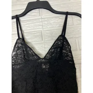 Victoria's Secret black sheer lace lingerie slip dress women's size small sexy‎ thumbnail 3