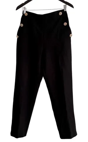 Zara High Rise Trousers Gold Hardware EUC thumbnail 1
