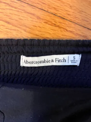 Abercrombie & Fitch Scoopneck Cropped Corset Top - Black - Size Small thumbnail 6
