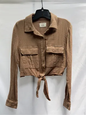 Kimes Ranch TORREAN TIE UP Cropped Button top Size Small thumbnail 5