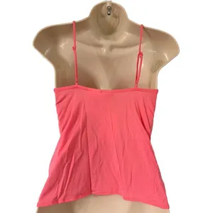 H&M Women Top XS Hot Pink Viscose Blend Sleeveless Draped Camisole Fit Tank thumbnail 2