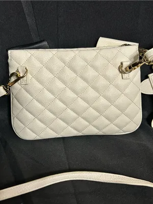 Betsey Johnson Quilted Cream & Black Puppy Dog Crossbody Bag & Cardholder thumbnail 8