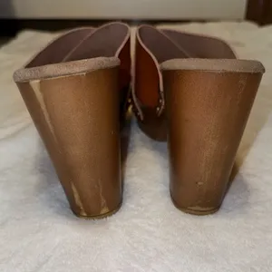 Cato size 11 mod style light brown chunky heels thumbnail 5