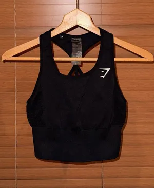 Gymshark Black High-Neck Racerback Sports Bra thumbnail 1