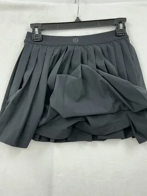 lululemon athletica Black Pleated Skater Skirt 1013 thumbnail 2
