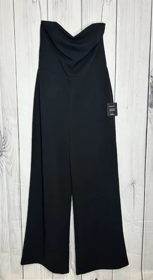 Lulus Black Strapless Wide-Leg Jumpsuit Party/Cocktail Size XL NWT NEW thumbnail 1