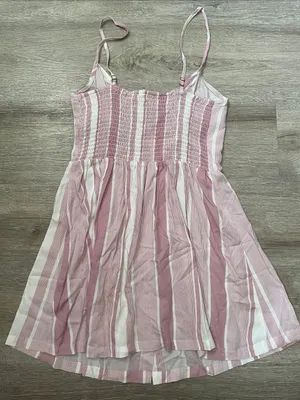 VICI | Nwt pink striped mini dress size small thumbnail 9