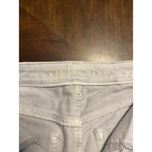 American Eagle Outfitters Distressed Ripped Gray Jeans Size 4 Regular Mom Jeans thumbnail 6