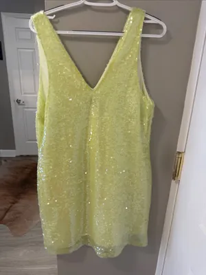 A New Day Sequin A Line Mini Dress M thumbnail 8
