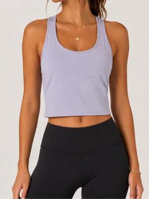 Lululemon Tank Top Size 6 Lavender Purple Racerback Workout Yoga Athletic thumbnail 1
