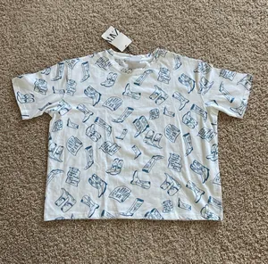 ZARA Western Boots Printed Tee. Xs thumbnail 5