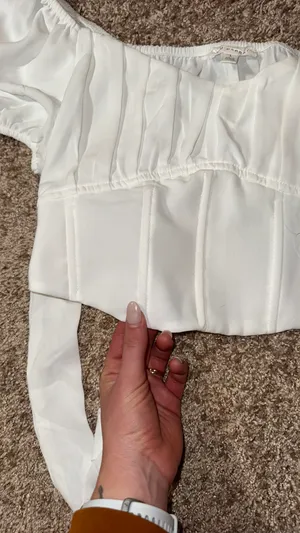 Blu Pepper Cropped Corset Top thumbnail 3