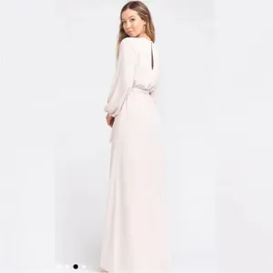 Show Me Your Mumu Lady Long Sleeve Wrap Dress Show Me The Ring Crisp Size XXS thumbnail 3
