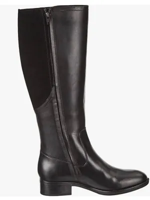 Geox Black Over-the-Knee Leather Riding Boots Size 7 thumbnail 5