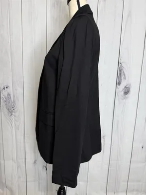 NWT Skies Are Blue Size XL Blazer Black Lined Pockets No-Button NEW thumbnail 8