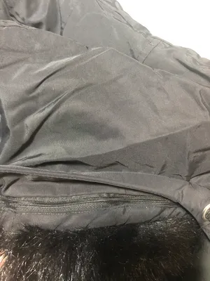 ZARA BASIC Outerwear long black jacket coat with fuzzy hood size small thumbnail 11