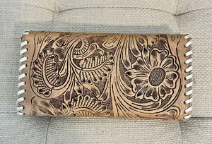 Leather Tooled Wallet Brown thumbnail 2