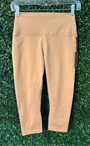 NoBull Project Tan Sand NWT Cropped Leggings Sz Small thumbnail 1