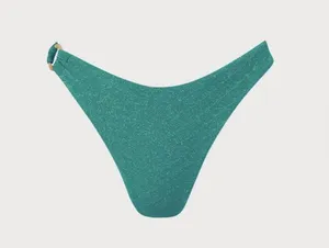 Berlook Dark Green Lurex Jacquard O-Ring Bikini Bottom only 50 thumbnail 7