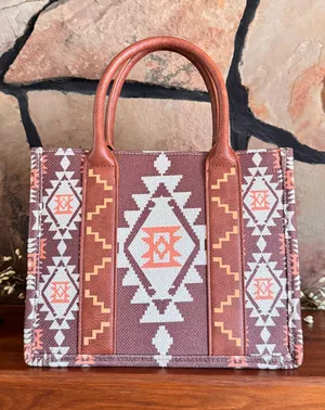 Southwestern Print By Montana West Canvas Tote bags thumbnail 2