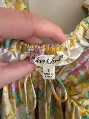 For Love & Lemons Mini Dress Floral Yellow thumbnail 4