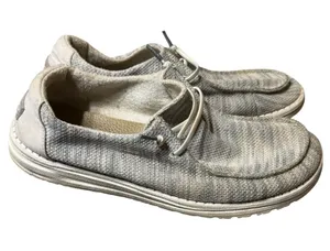 Hey Dude Wendy Stretch Glacier Gray Comfort Shoes Womens Size 10 thumbnail 1