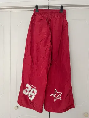 Yesstyle Drawstring Waist Cargo Pants Red thumbnail 6