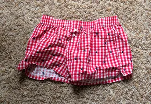 Target Zoe + Liv shorts red white and black thumbnail 1
