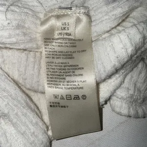 Free People Care Gauze Boho Minimalist Textured Ivory Stretch T-Shirt Size Small thumbnail 12