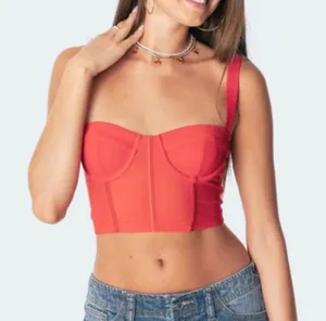 Edikted Mesh Corset Top thumbnail 1
