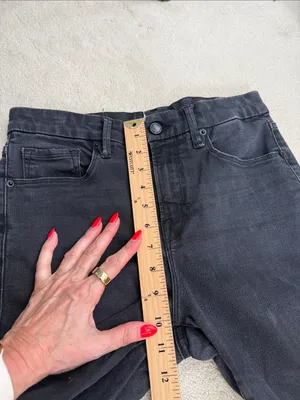 Good American Jeans Skinny Ankle Black Stretch Denim Low Rise Pants 8/29 thumbnail 9