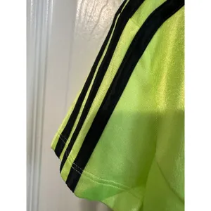 Adidas Originals Women's XS Cropped Short Sleeve Track Top Neon Green NWT thumbnail 4