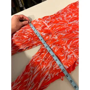 Astr The Label Pascadero Orange Abstract Maxi Gown Dress Size XS thumbnail 12