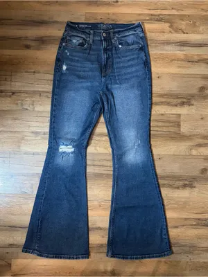 Arizona Jean Co Highest Rise Vintage 70s Flare Jeans Size 9 thumbnail 2