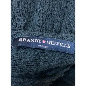 Brandy Melville Women's Black Knit Long Sleeve Deep V Neck Sweater Top Size OS thumbnail 5