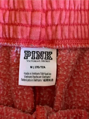 Pink Victoria's Secret Medium Coral sweat lounge pants pre-owned thumbnail 3